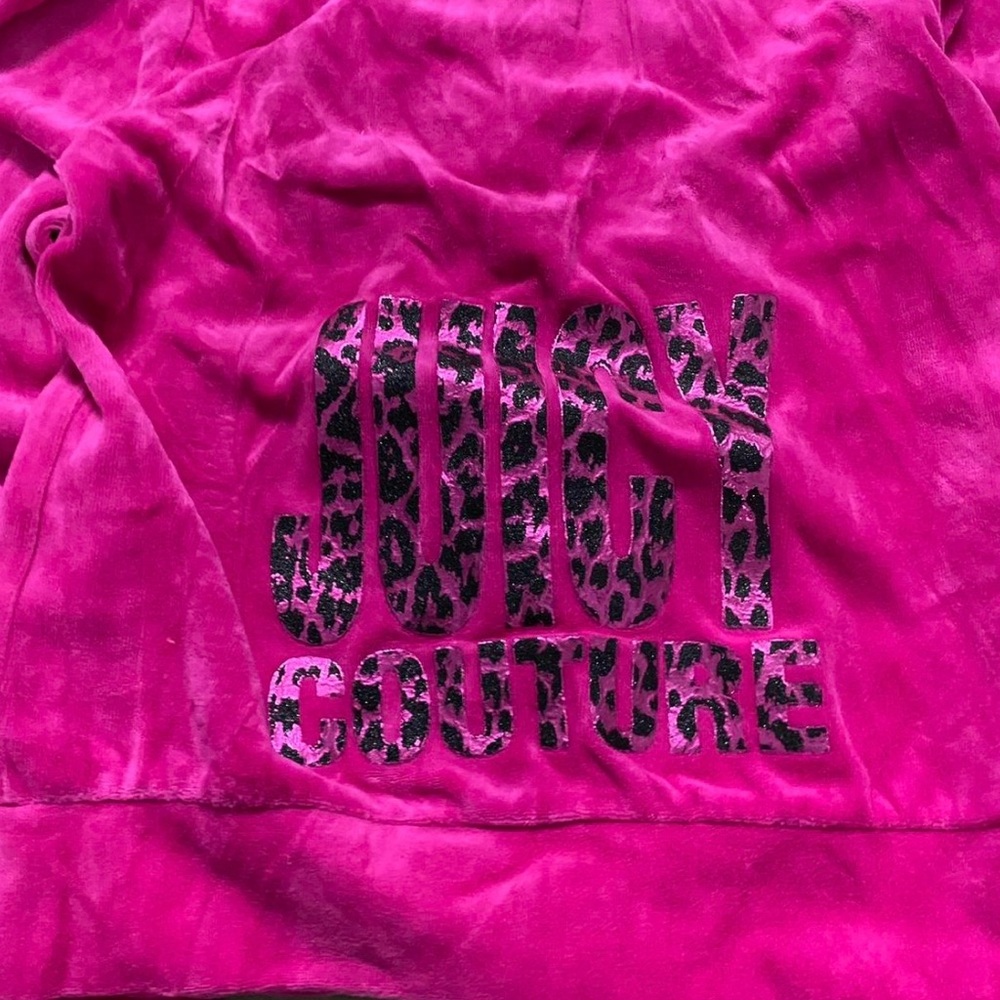 Juicy Couture Fuchsia Velour Jacket